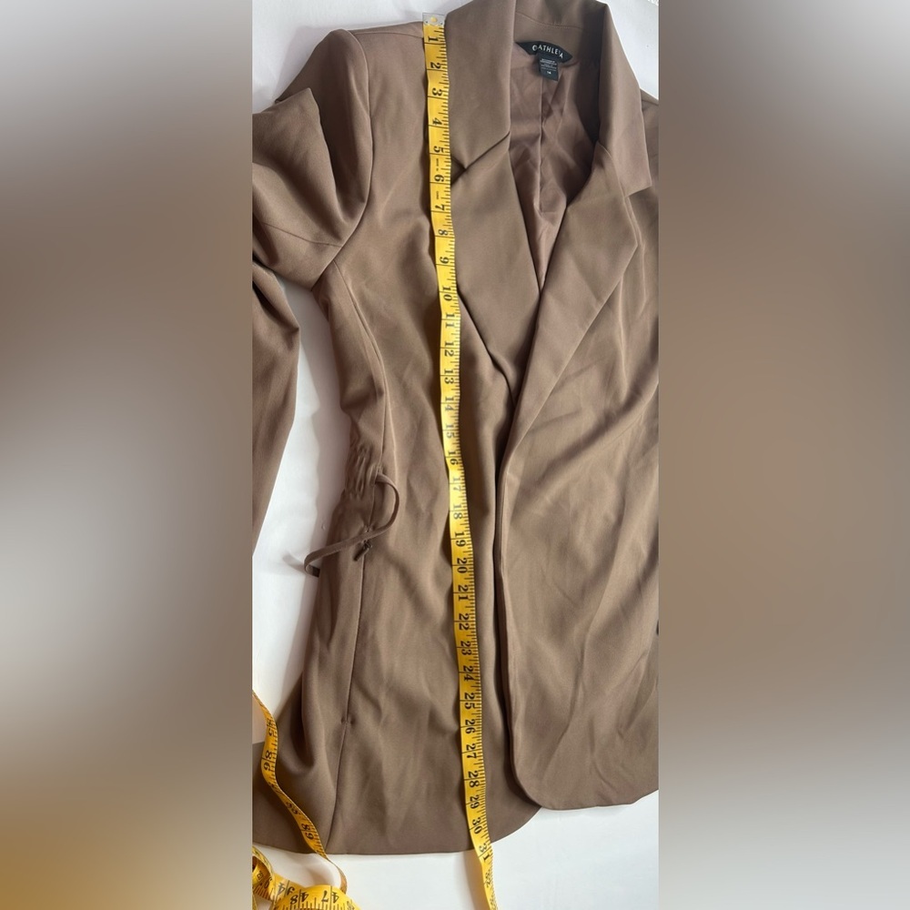 Athleta NWT Primatwill Rustic Biege Women's Blazer sz 14 office business casual - Picture 14 of 15